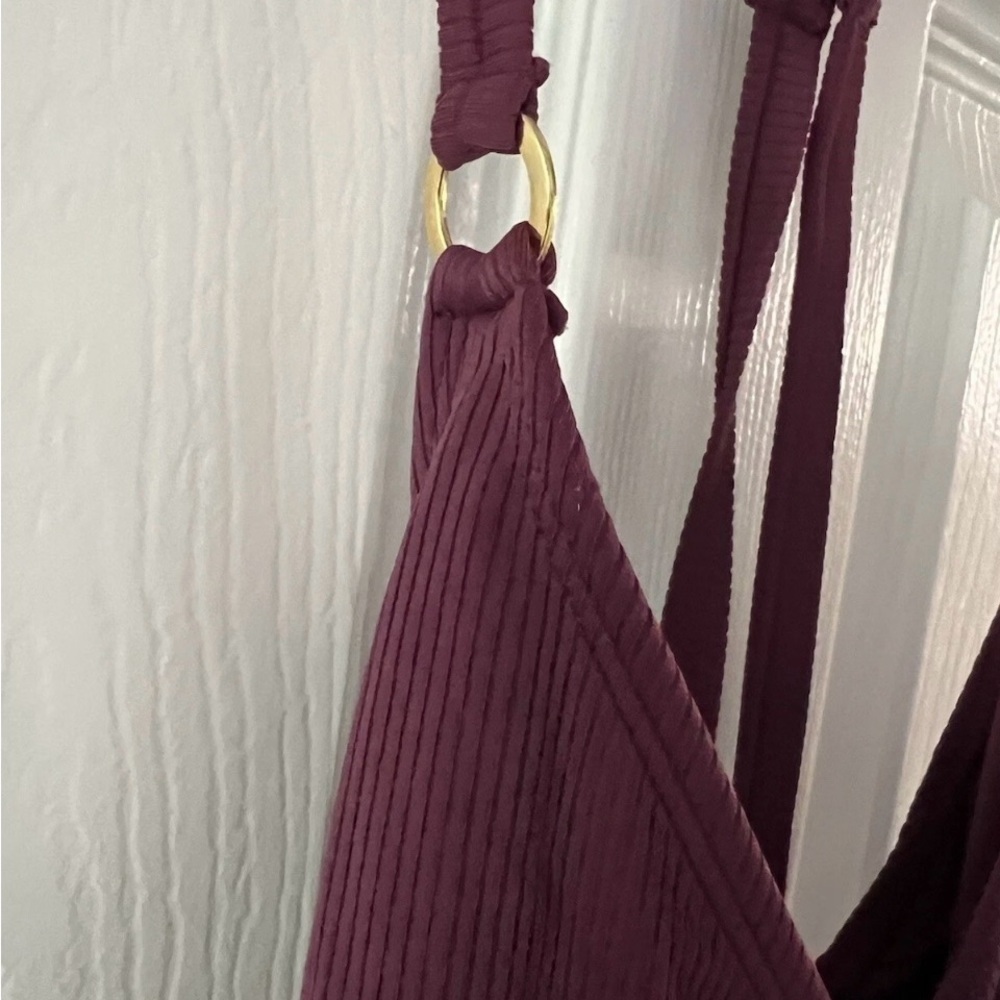 Time and Tru Mauve One-Piece Swimsuit - Picture 5 of 9